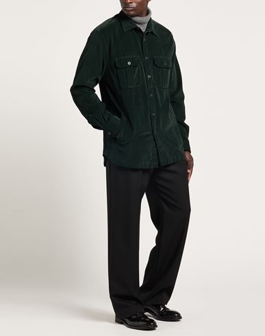 Man Jacket Dark green Size XL Cotton