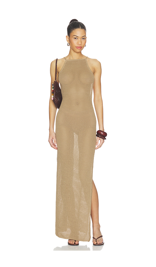 Lovers and Friends Cecille Knit Maxi Dress in Neutral. L. Also in XS