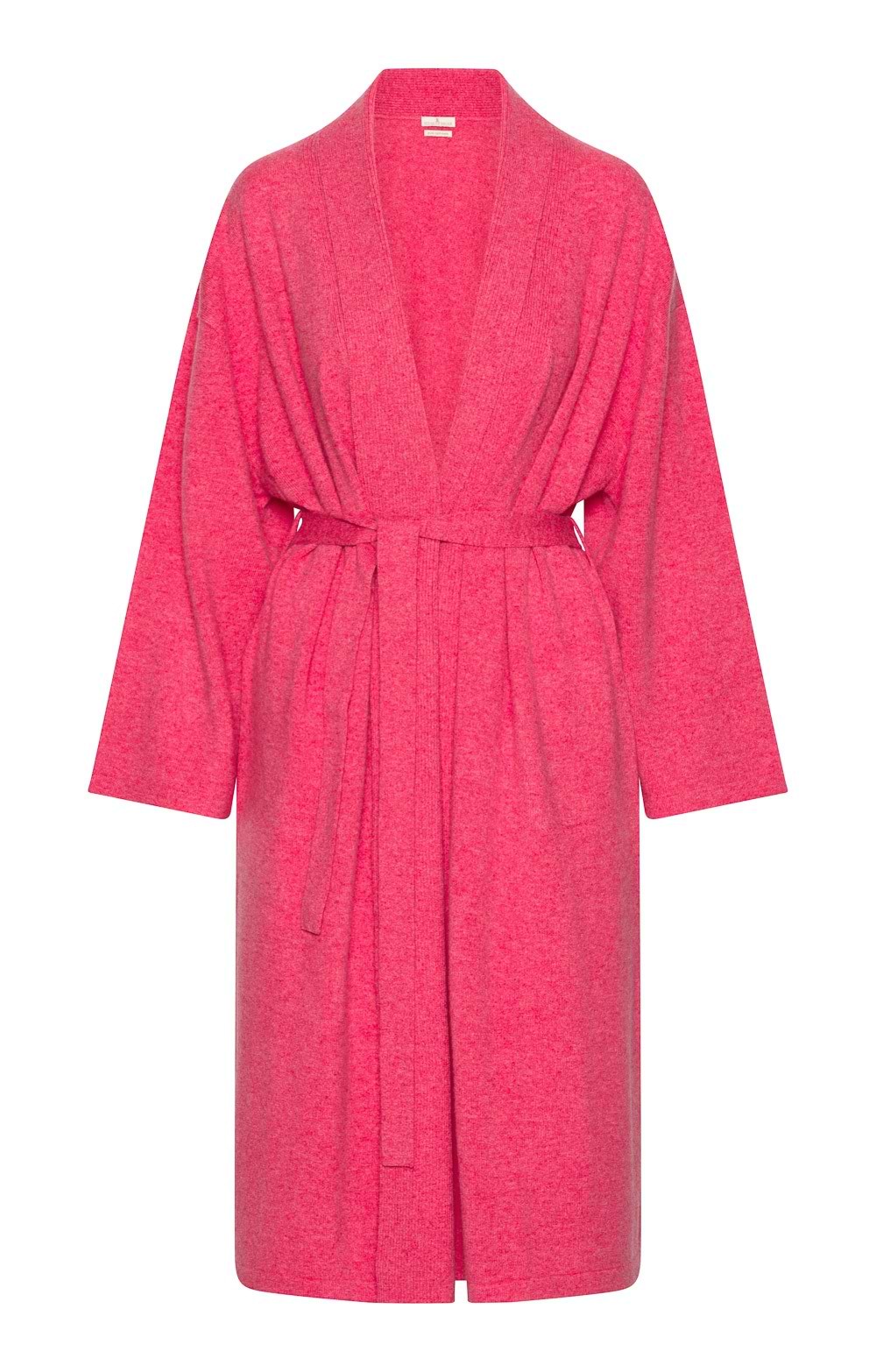 Ladies Pure Cashmere Dressing Gown - Old Rose
