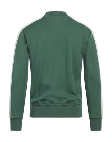 Man Sweatshirt Green Size L Polyester, Elastane