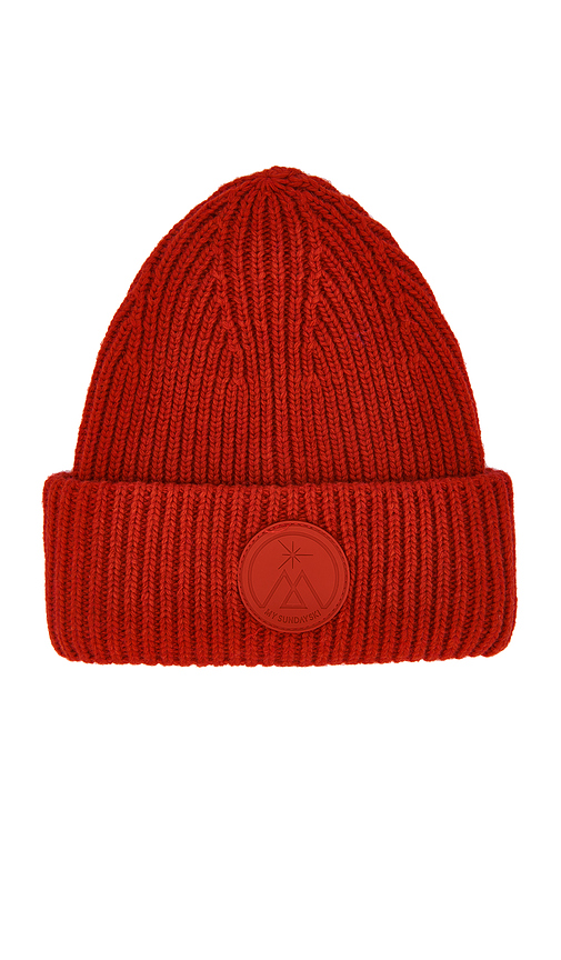 My Sunday Ski Merino Beanie in Red