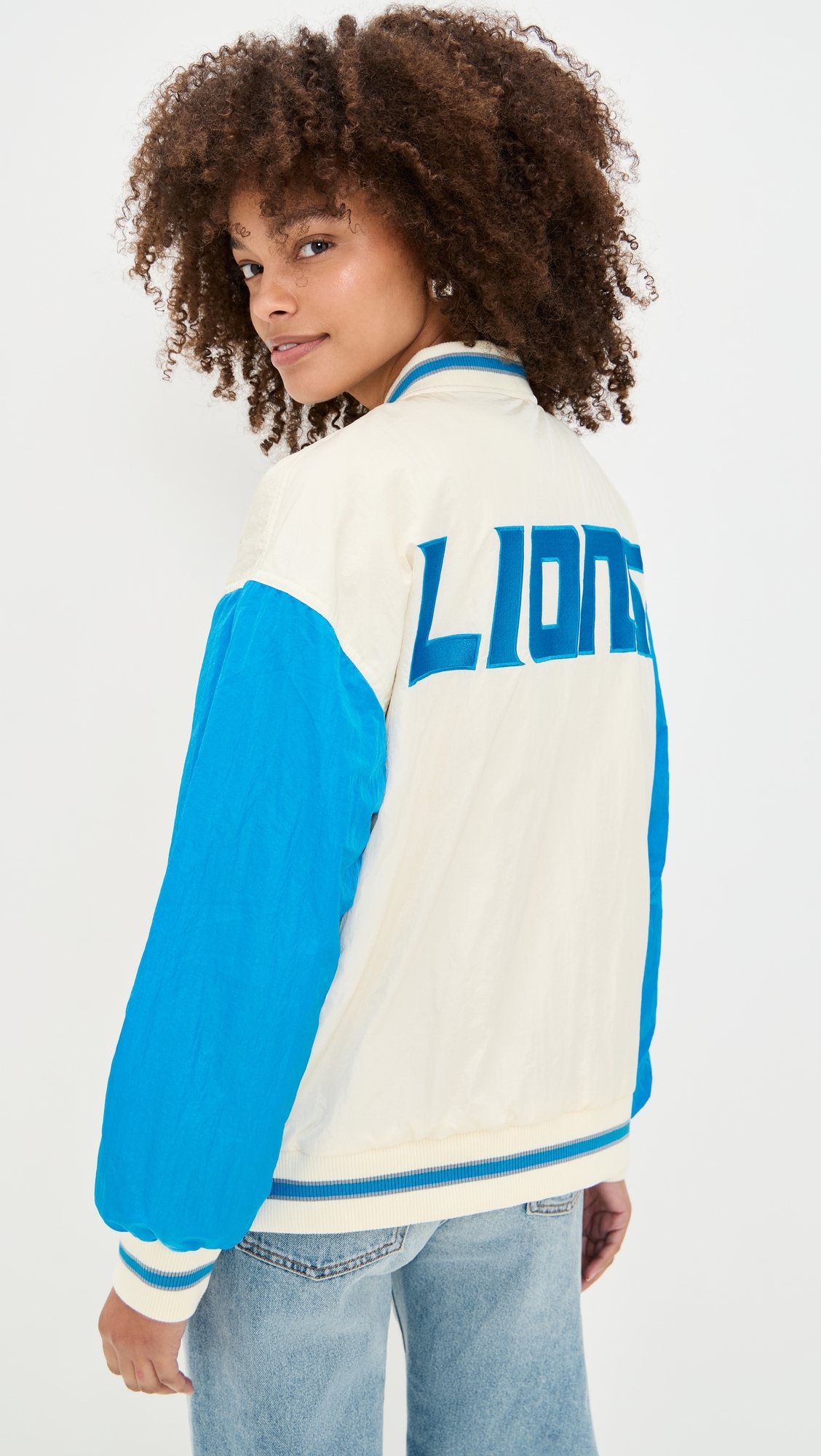 Lions Colorblock Bomber Jacket Lions Sugar Swizzle/Blue