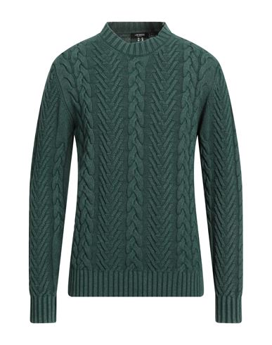 Man Sweater Green Size 44 Wool, Polyamide