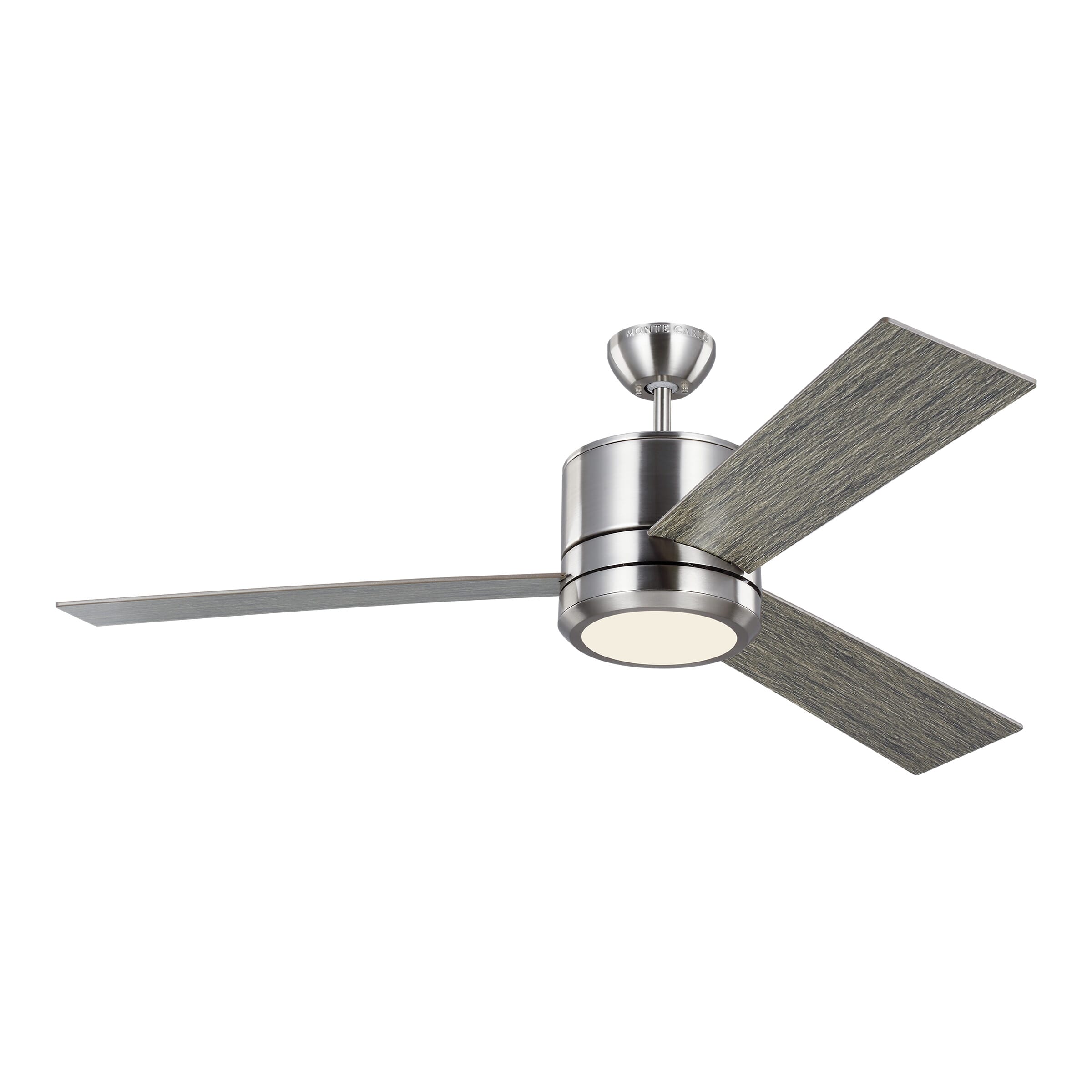 LED Vision 56" Indoor Ceiling Fan in Brushed Stee