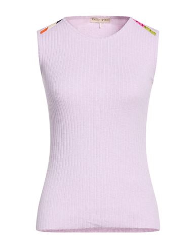 Woman Sweater Lilac Size S Cotton