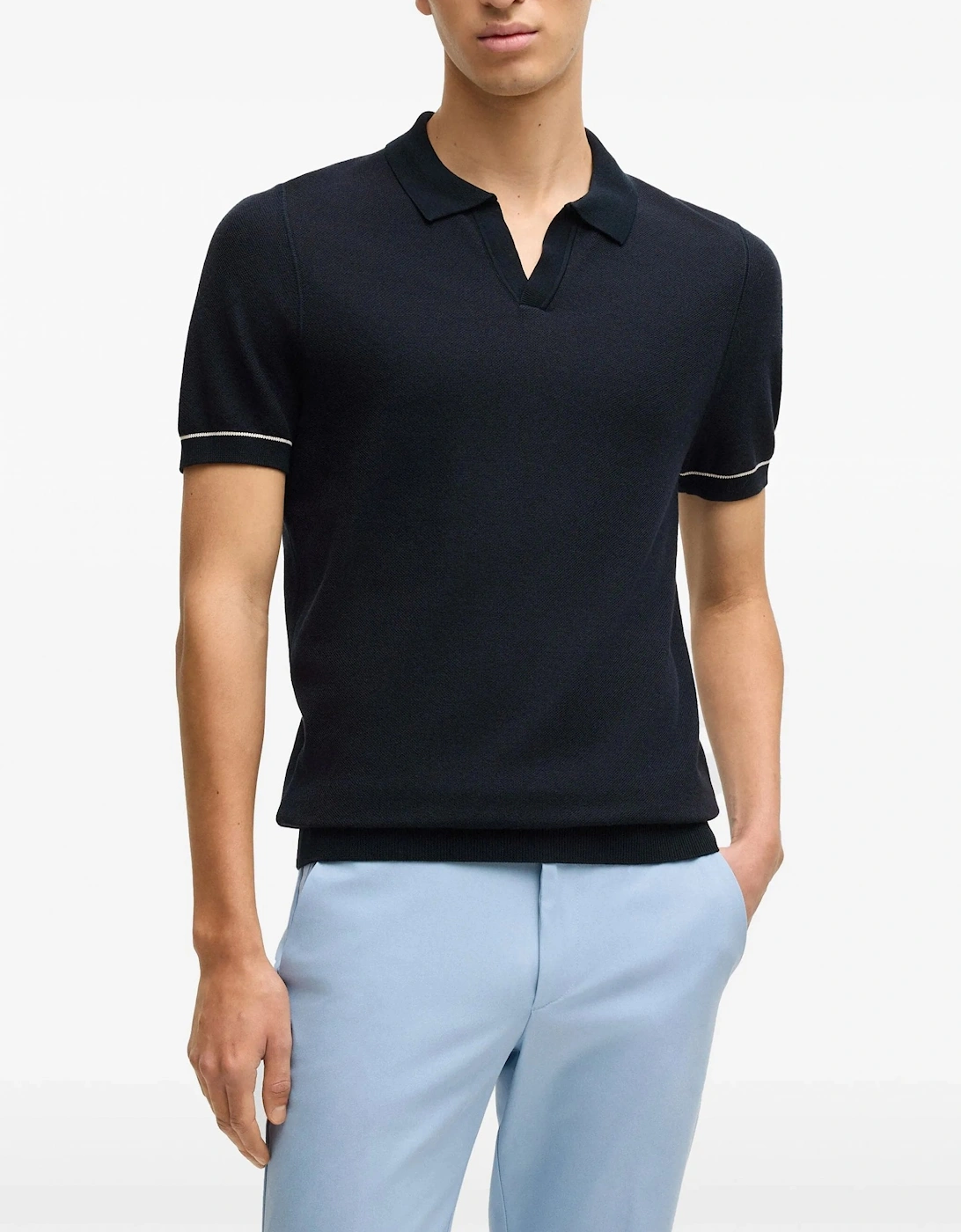 Hugo Boss Men's H Jianluca Sweater Navy - Size: 40/Regular