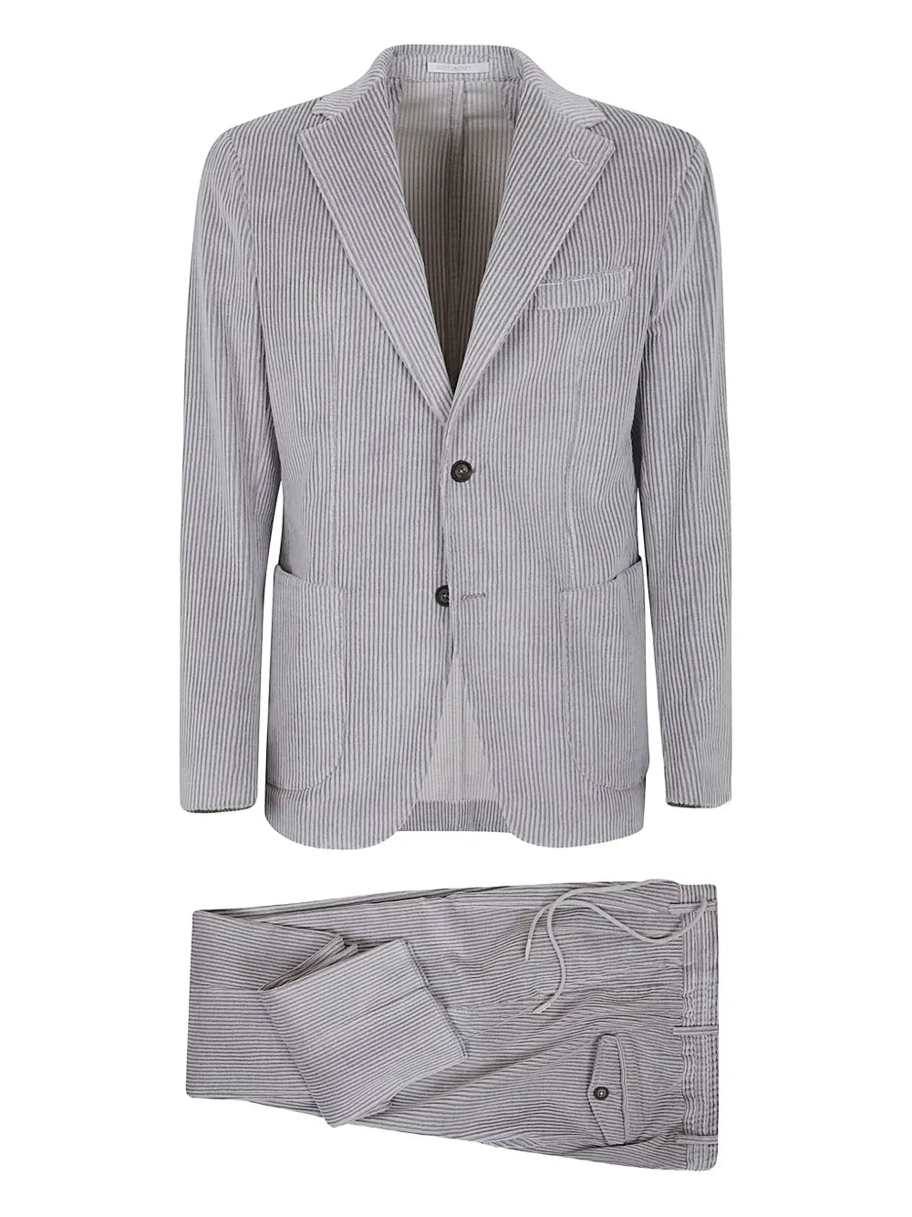 Corduroy Pant Suit — Grey