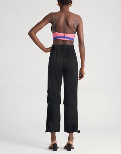 Woman Pants Black Size 2 Cotton, Polyamide, Elastane