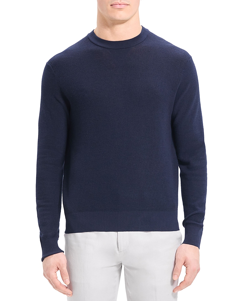 Crew-neck long-sleeve jumper - Blue