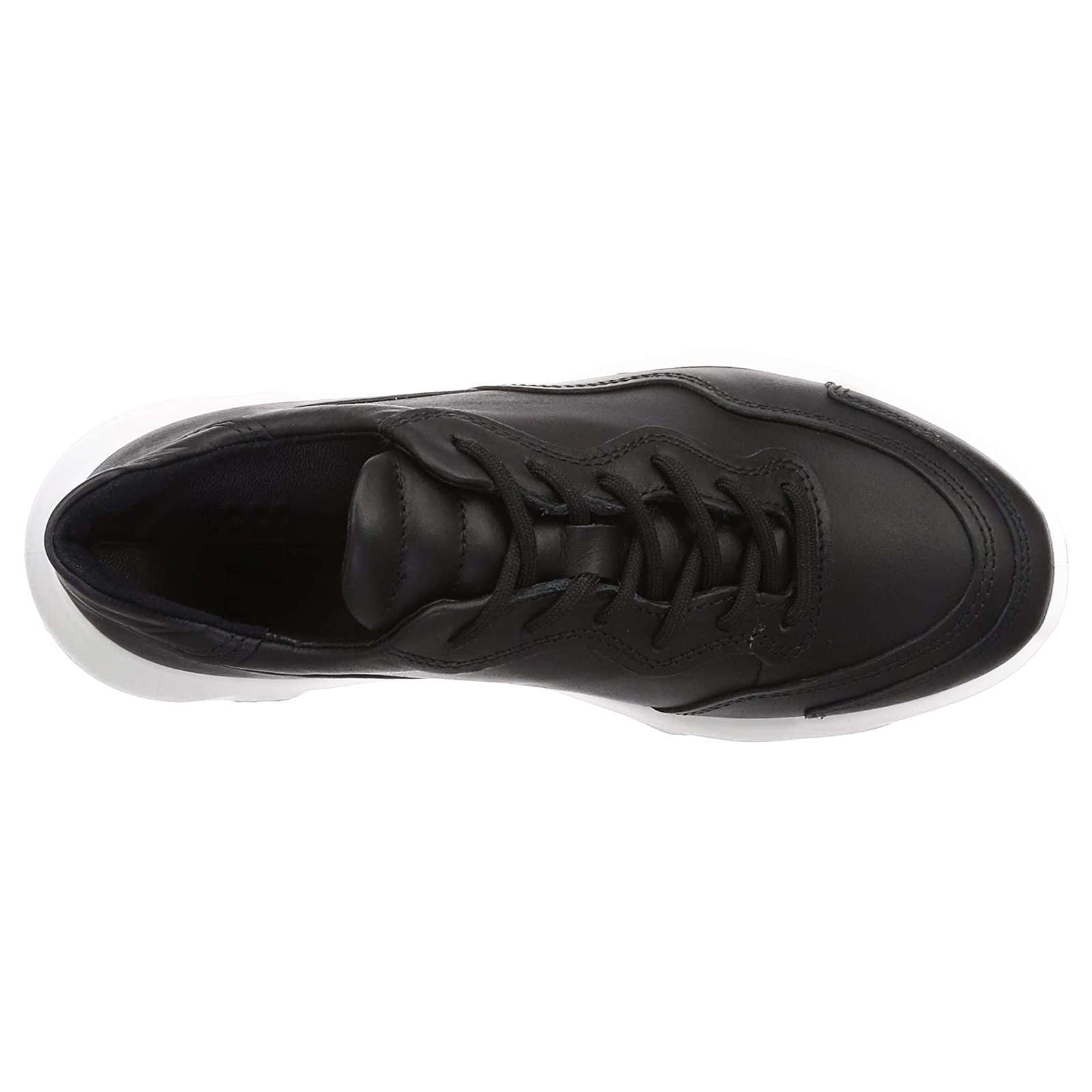 Ecco Chunky Sneaker Leather Women's Lace Up Trainers - Black - :UK
