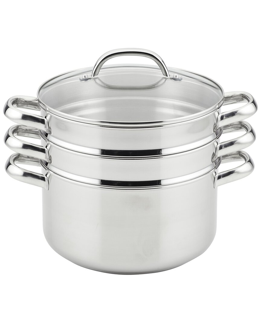 Stainless Steel Steamer Set With Bonus Steamer Basket 6qt