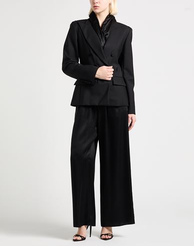 Woman Blazer Black Size 8 Virgin Wool, Viscose, Silk, Elastane