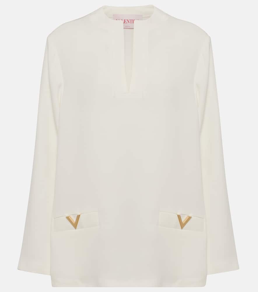 VGold silk top