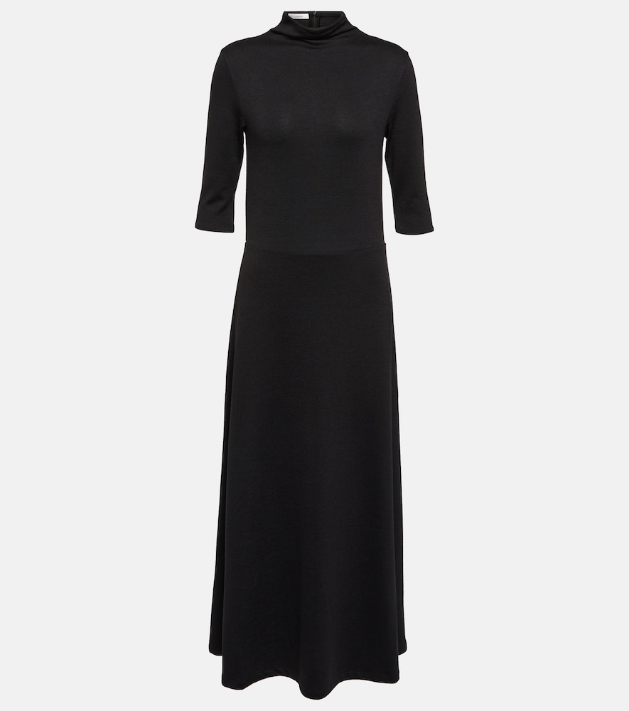Knitted jersey midi dress