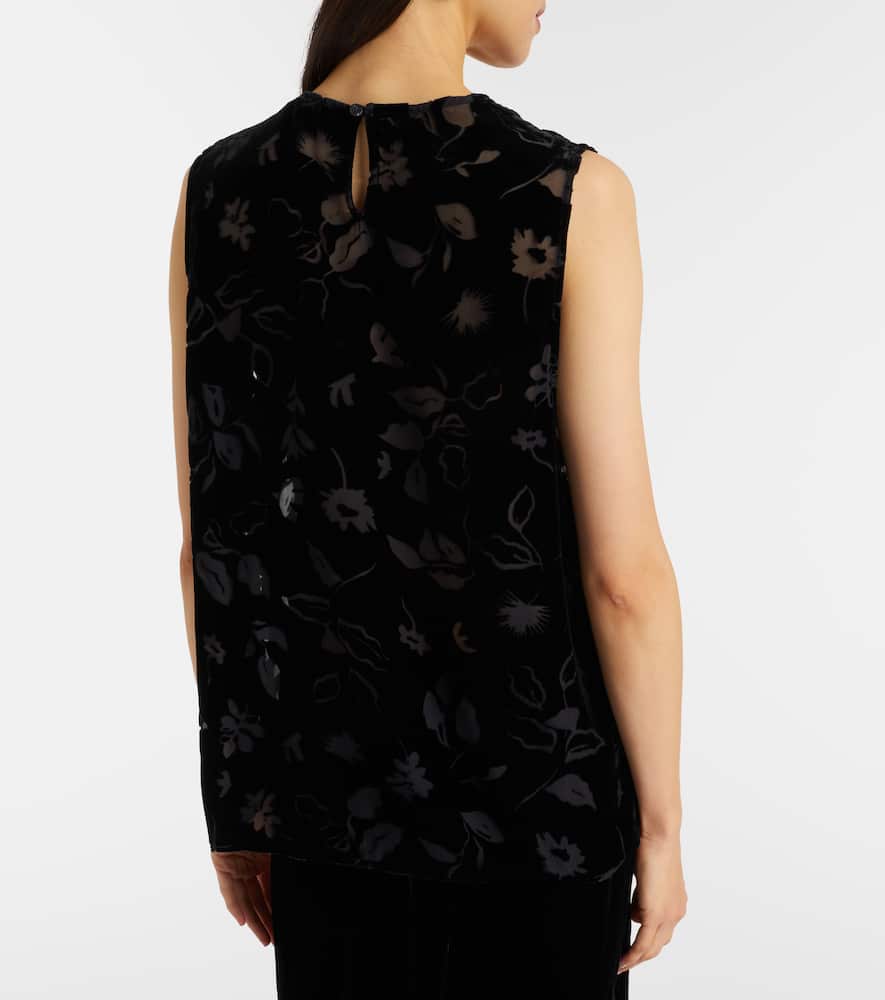 Trento devoré velvet top