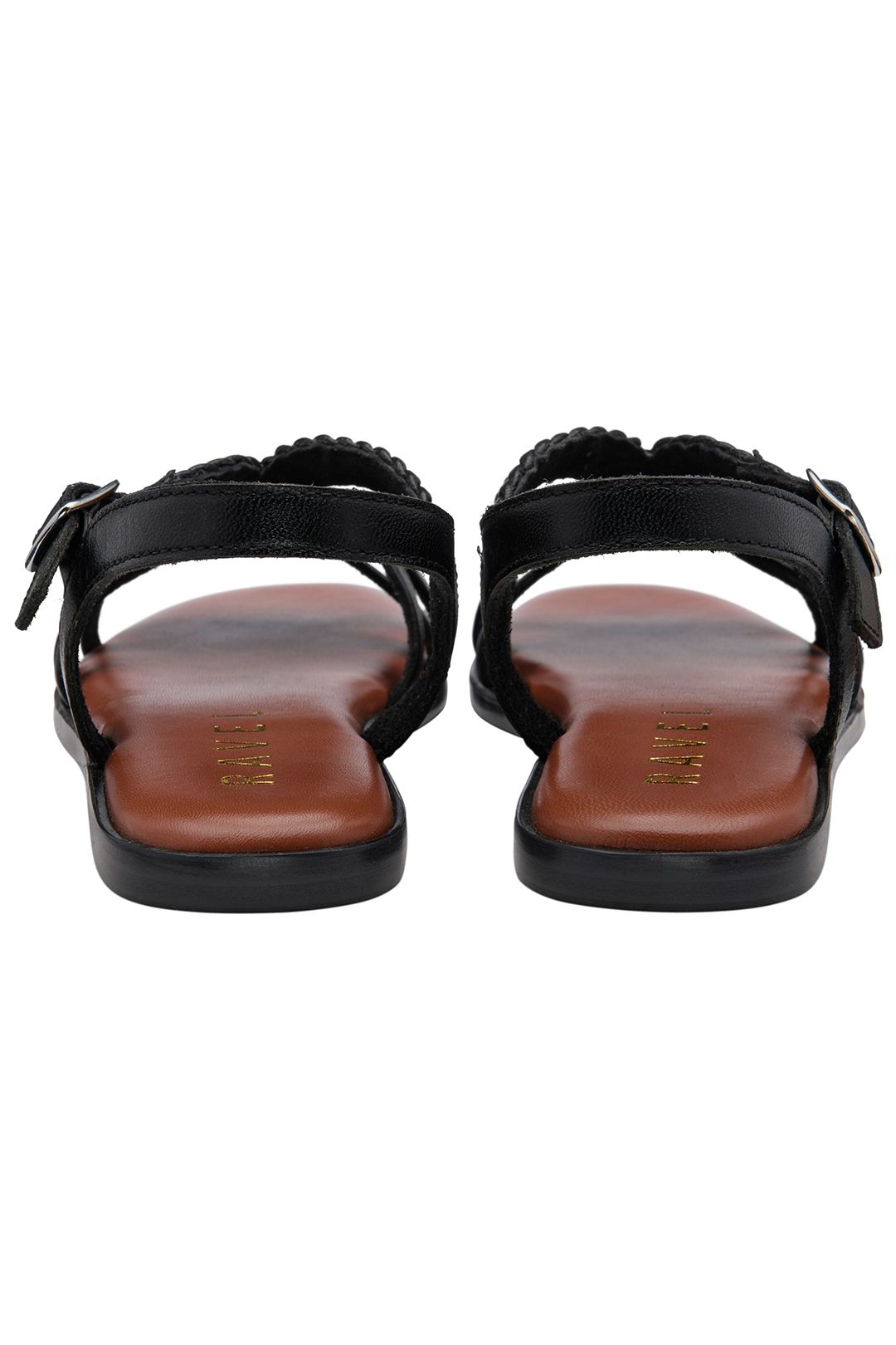 Ravel 'danby' Leather Flat Sandals In Black