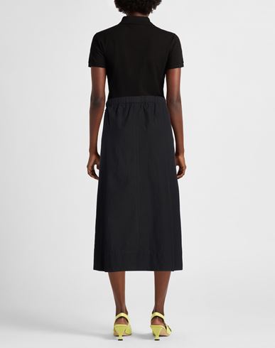 Woman Midi skirt Black Size 4 Cotton