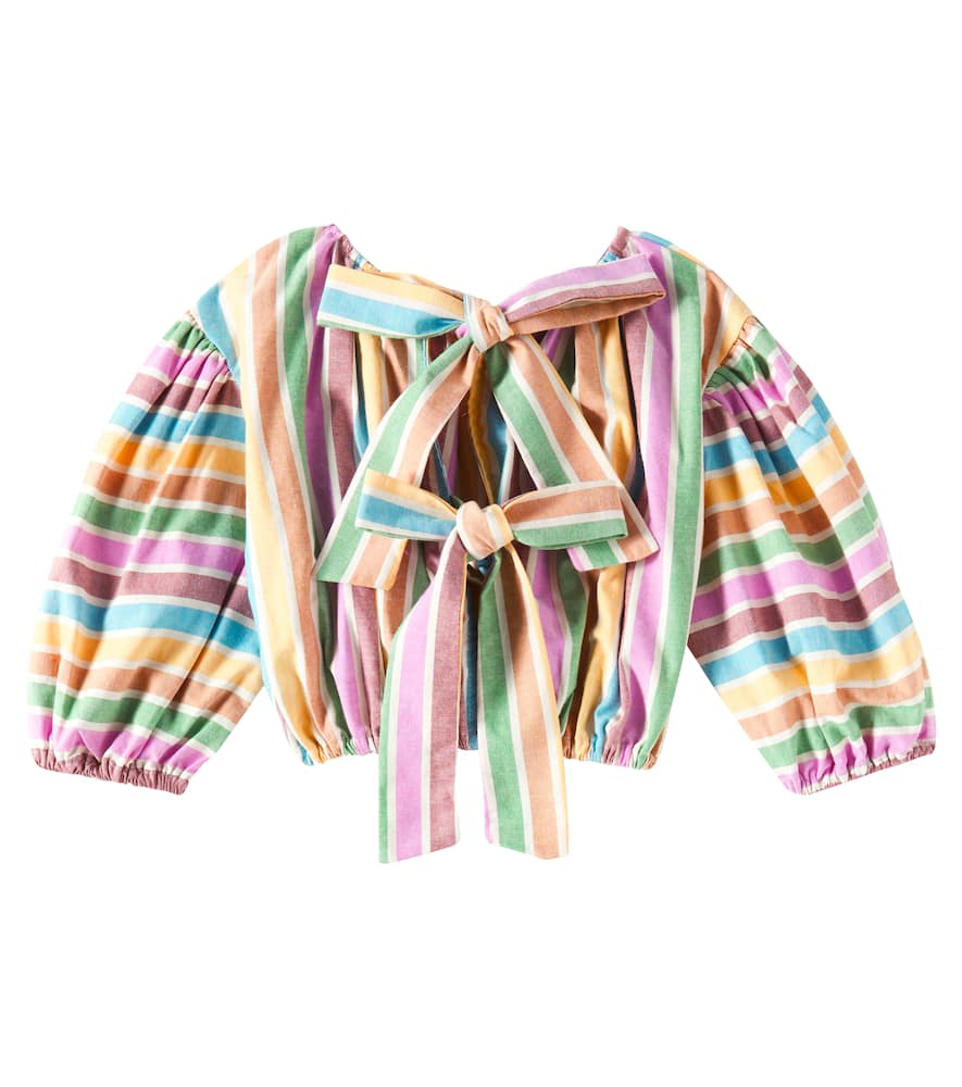 Fábula Striped cotton blouse