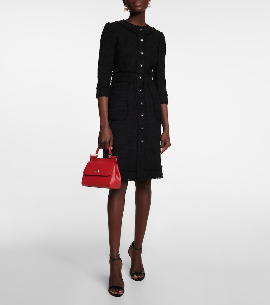 Wool-blend minidress