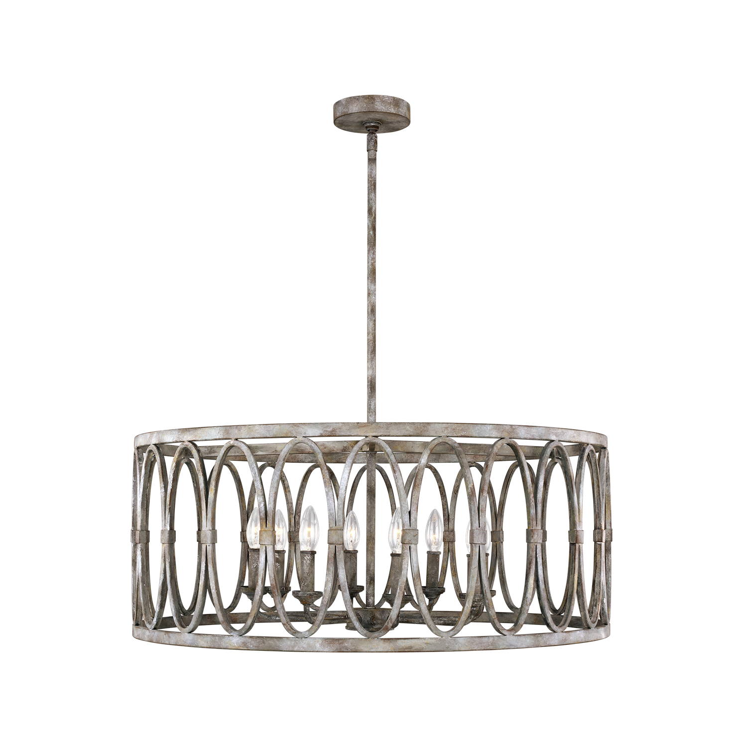 Visual Comfort Studio Patrice 8-Light Chandelier in Deep Abyss by Sean Lavin