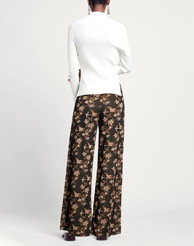 Niū Woman Pants Dark brown Size S Polyester, Viscose, Polyamide, Metallic Polyester, Elastane