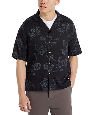 Eren floral-print shirt - Black