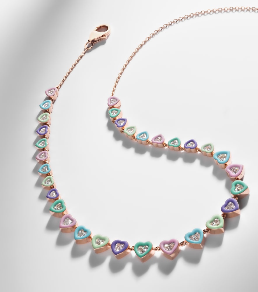 Candy Crush 18kt rose gold choker with diamonds