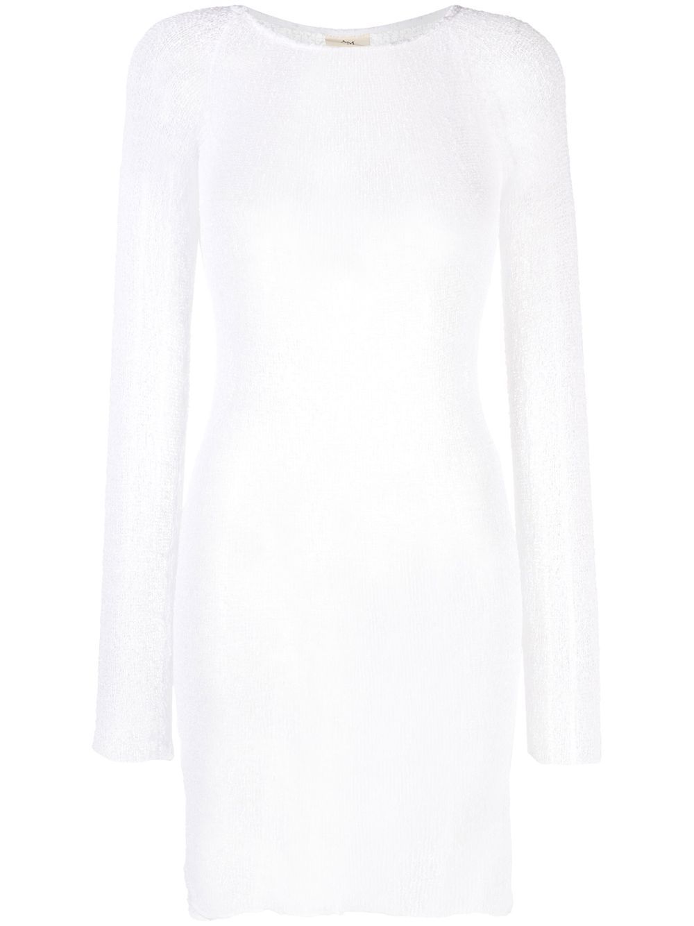 Andy open-knit mini dress - White