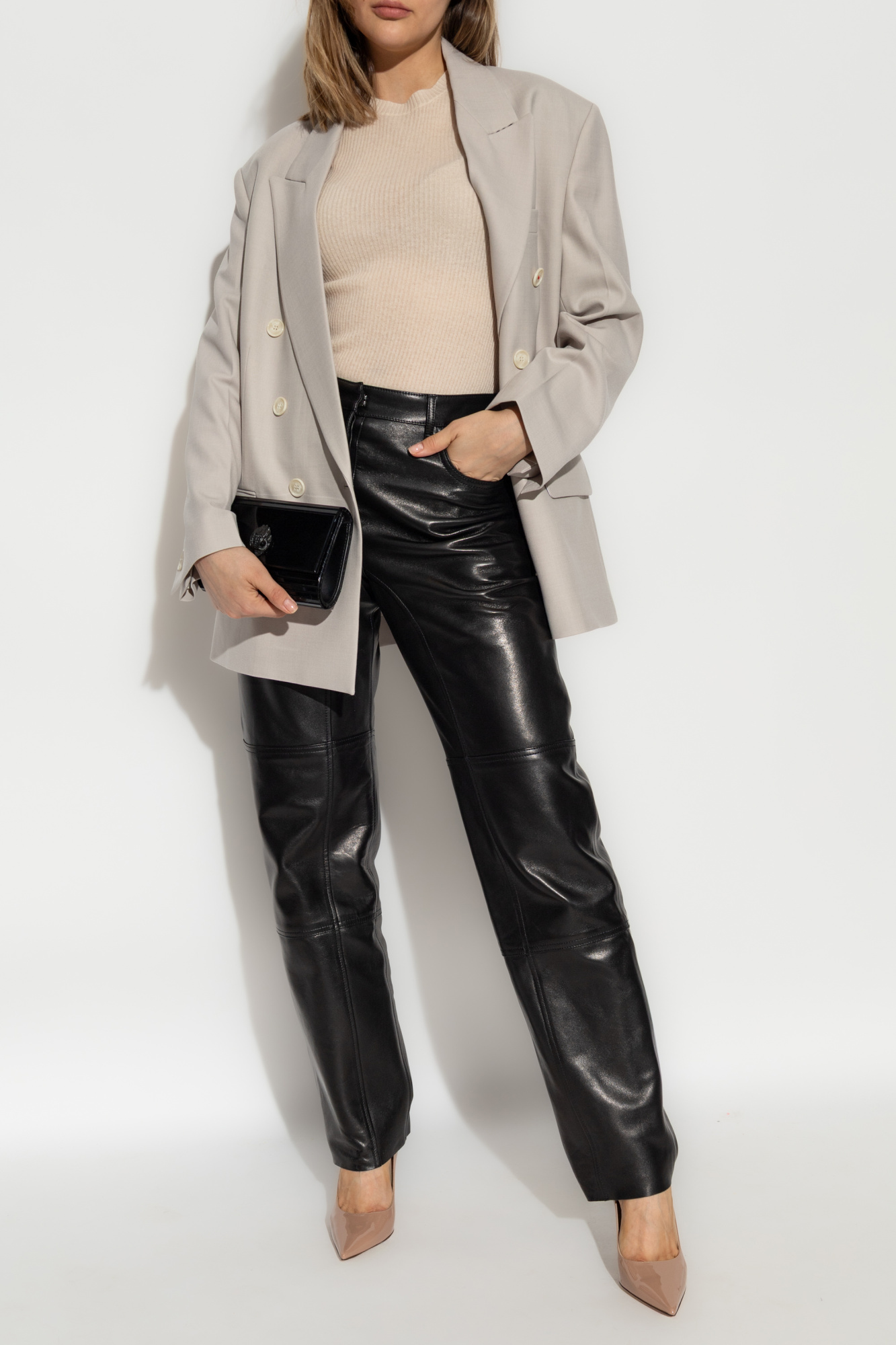 Wool Top, Women's, Cream
