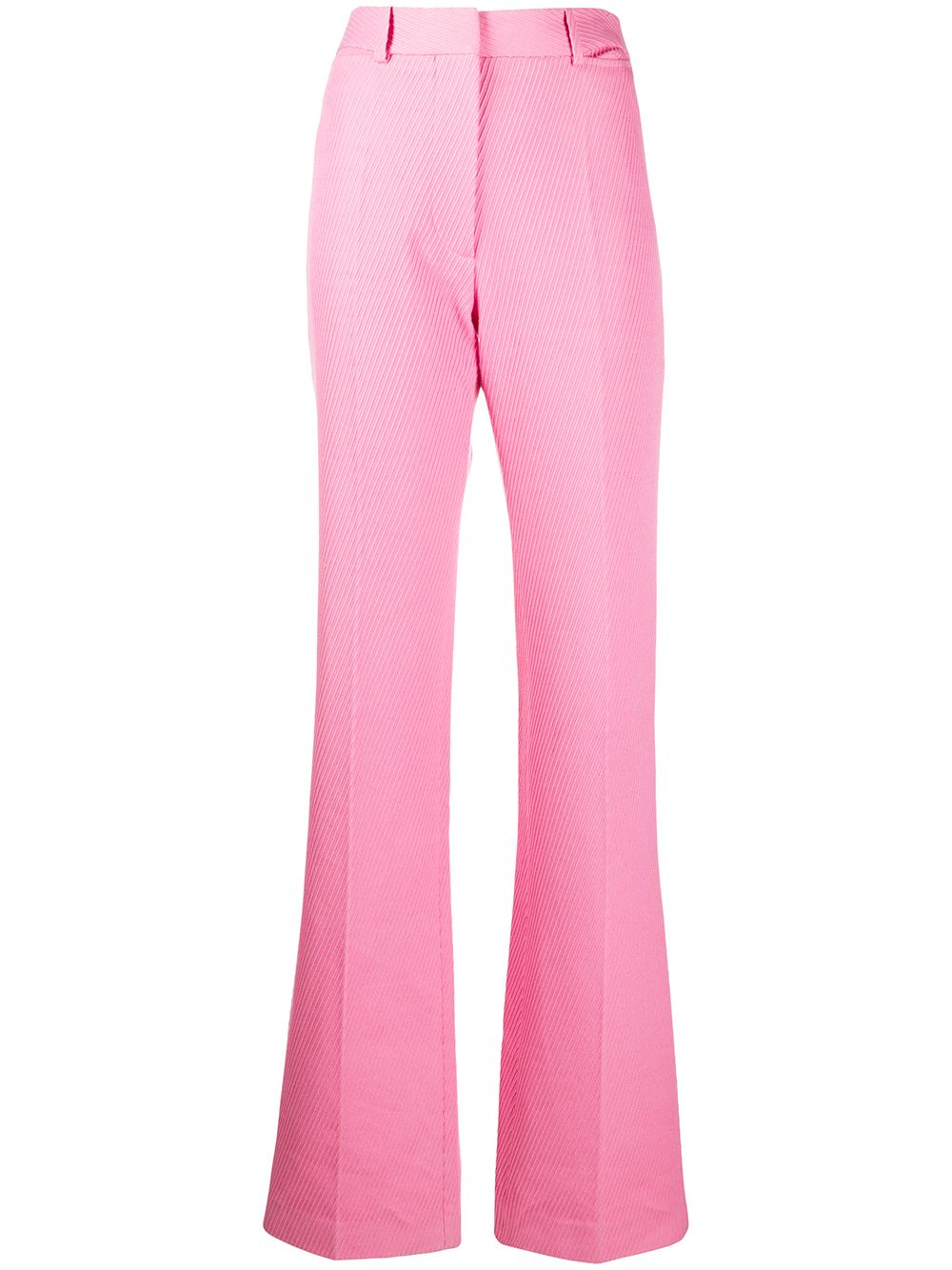 High-waisted slim leg trousers - Pink