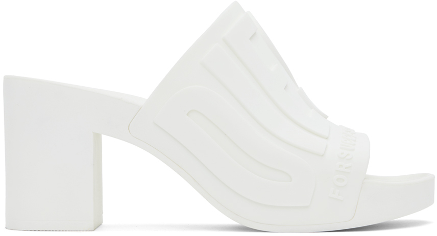Diesel White Sa-Pamela H Heeled Sandals