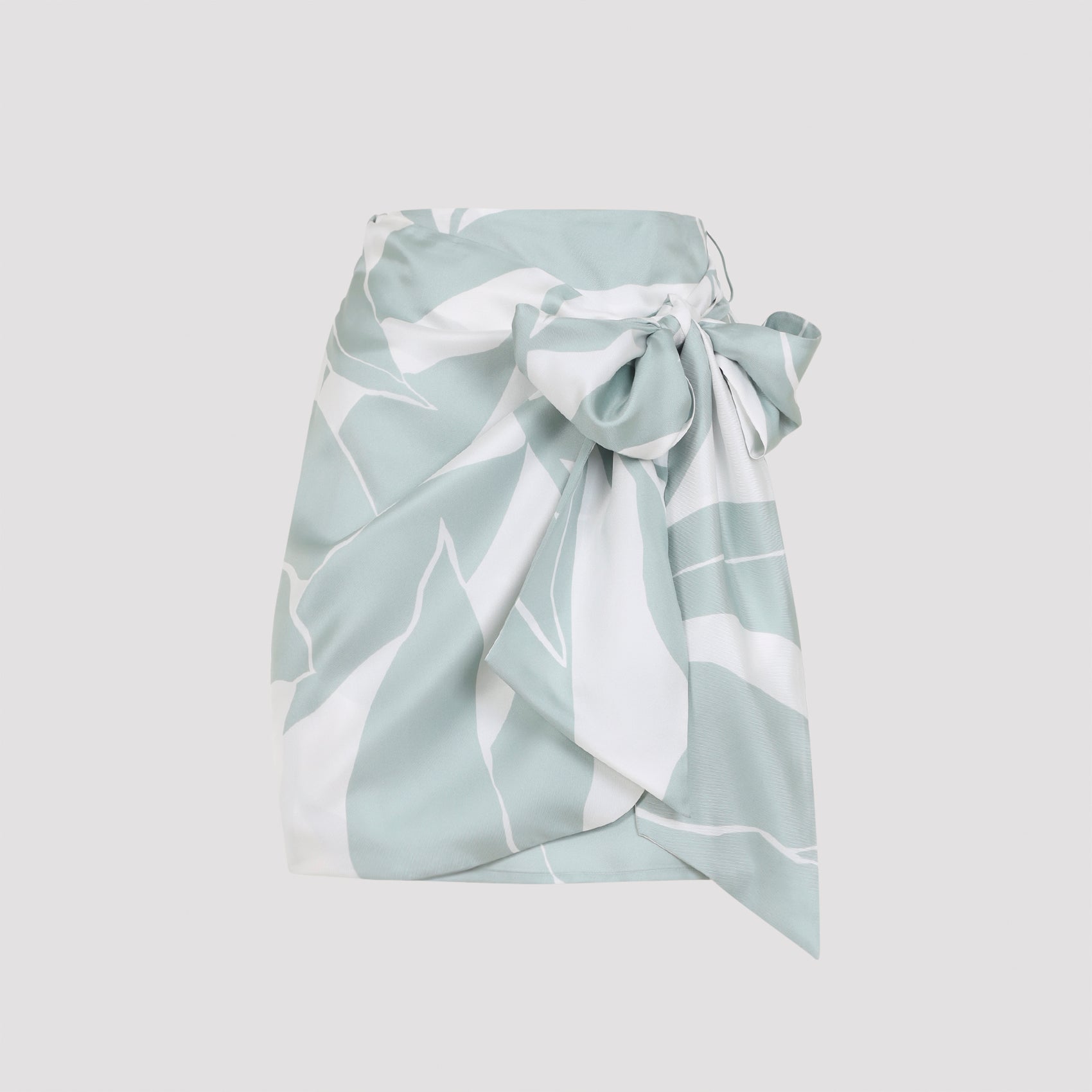 Printed Silk Twill Skirt
