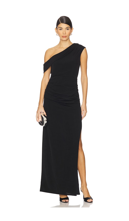 ELLIATT Danica Midi Dress in Black. L. Also in M
