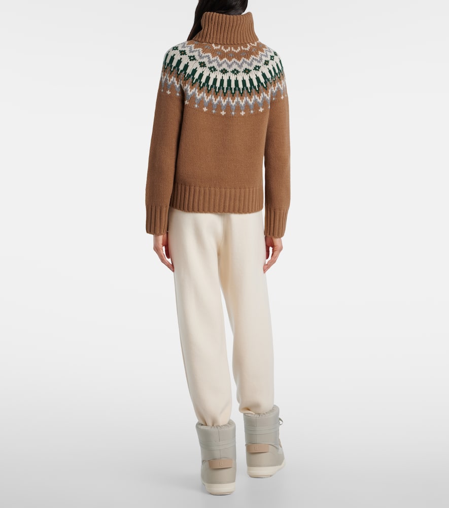 Ingrid jacquard cashmere turtleneck sweater