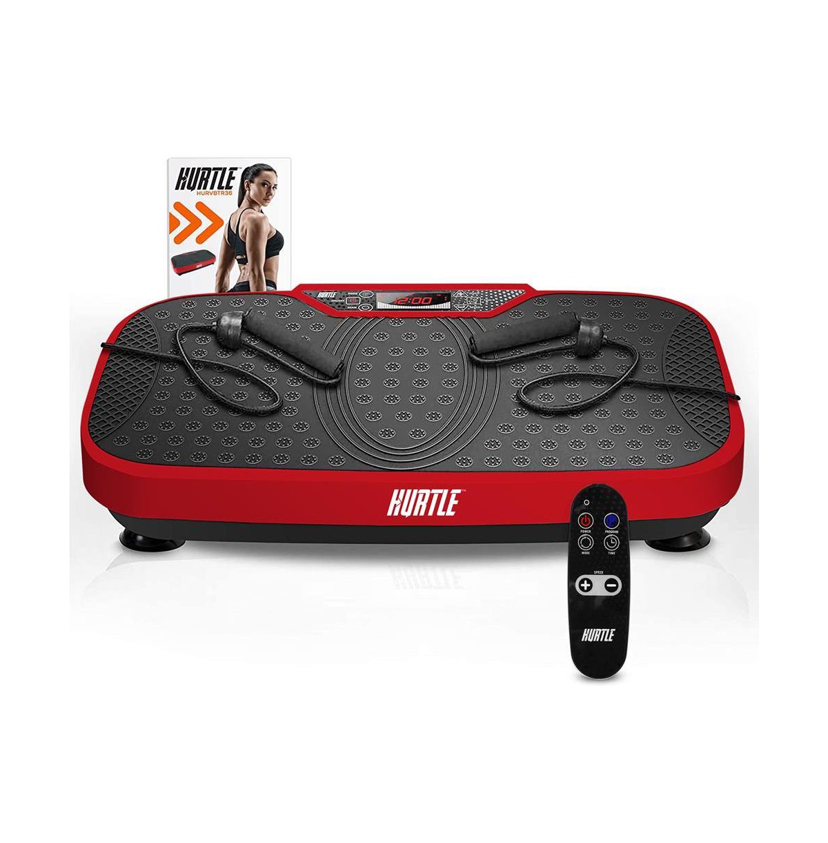 Core Fitness Training Vibration Machine With Adjustable Speed, Red - Orange
