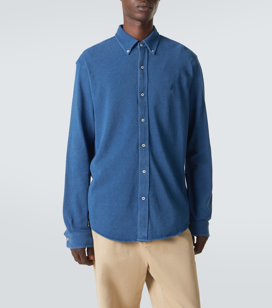 Cotton mesh shirt
