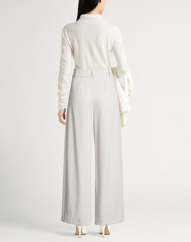 Woman Pants Light grey Size 4 Virgin Wool