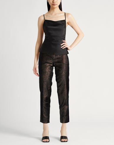 Woman Pants Brown Size 6 Cotton, Viscose