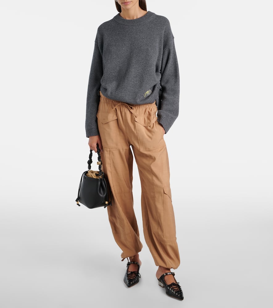 Logo wool-blend sweater