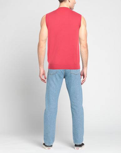 Man Sweater Coral Size 44 Cotton, Cashmere, Silk