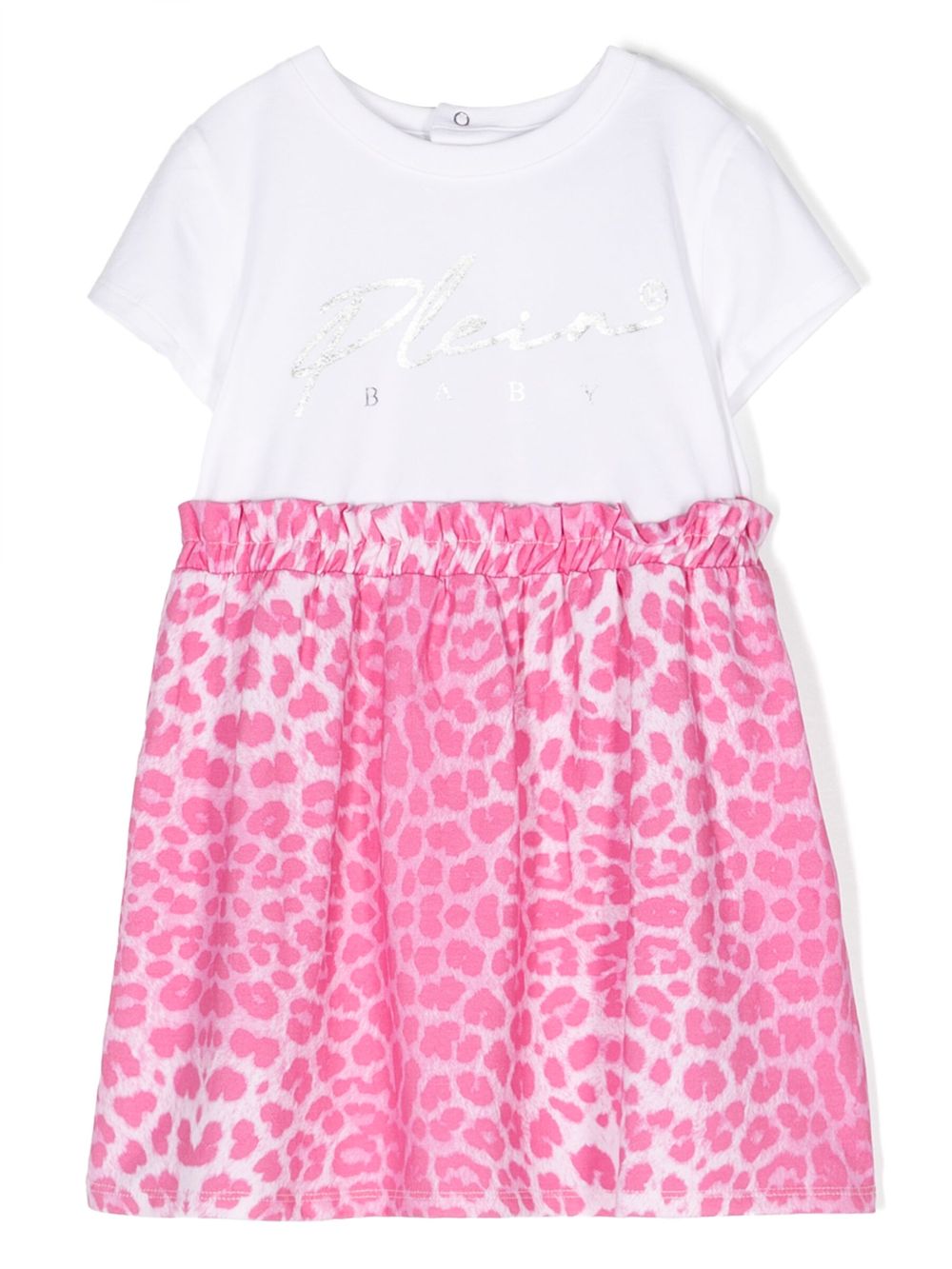 Cheetah-print A-line dress - Pink