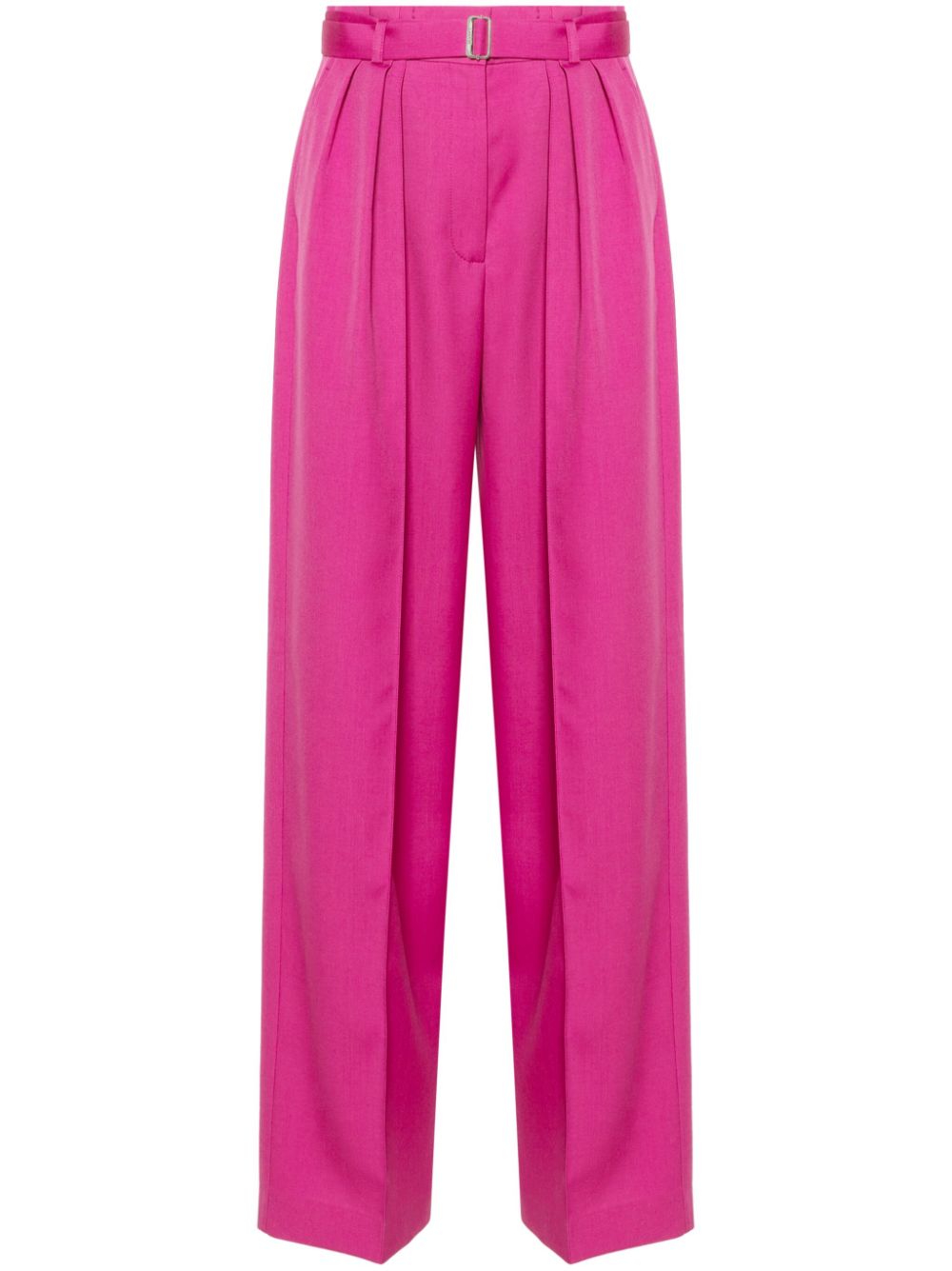 Pleat-detail trousers - Pink