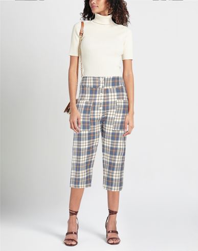 Woman Pants Ivory Size 4 Cotton