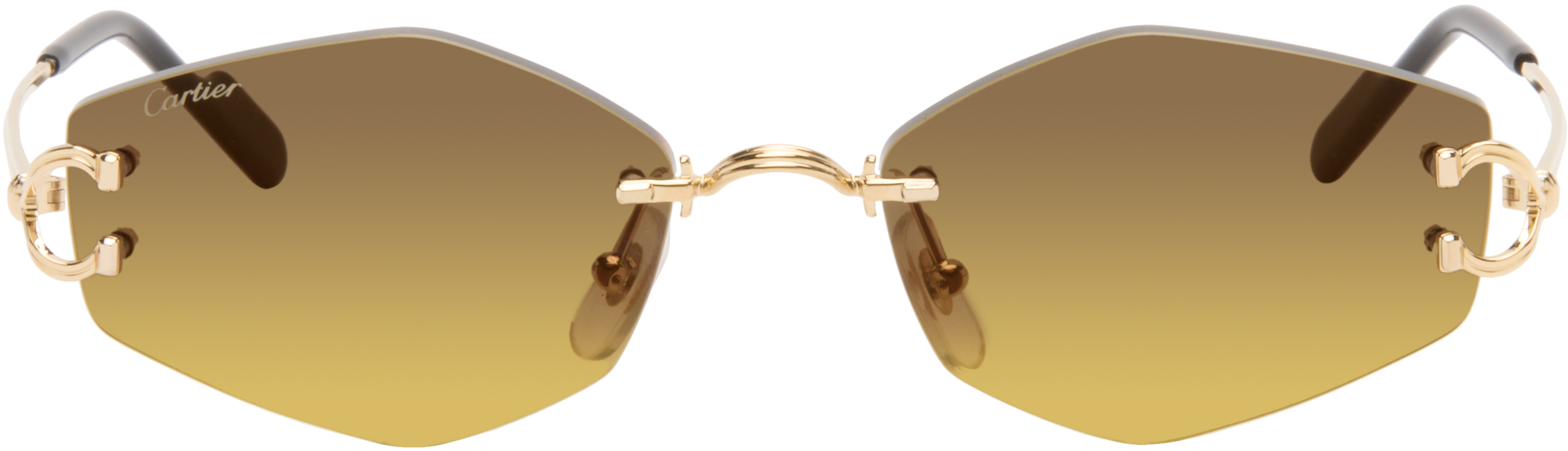 Gold Classic C Motif Sunglasses