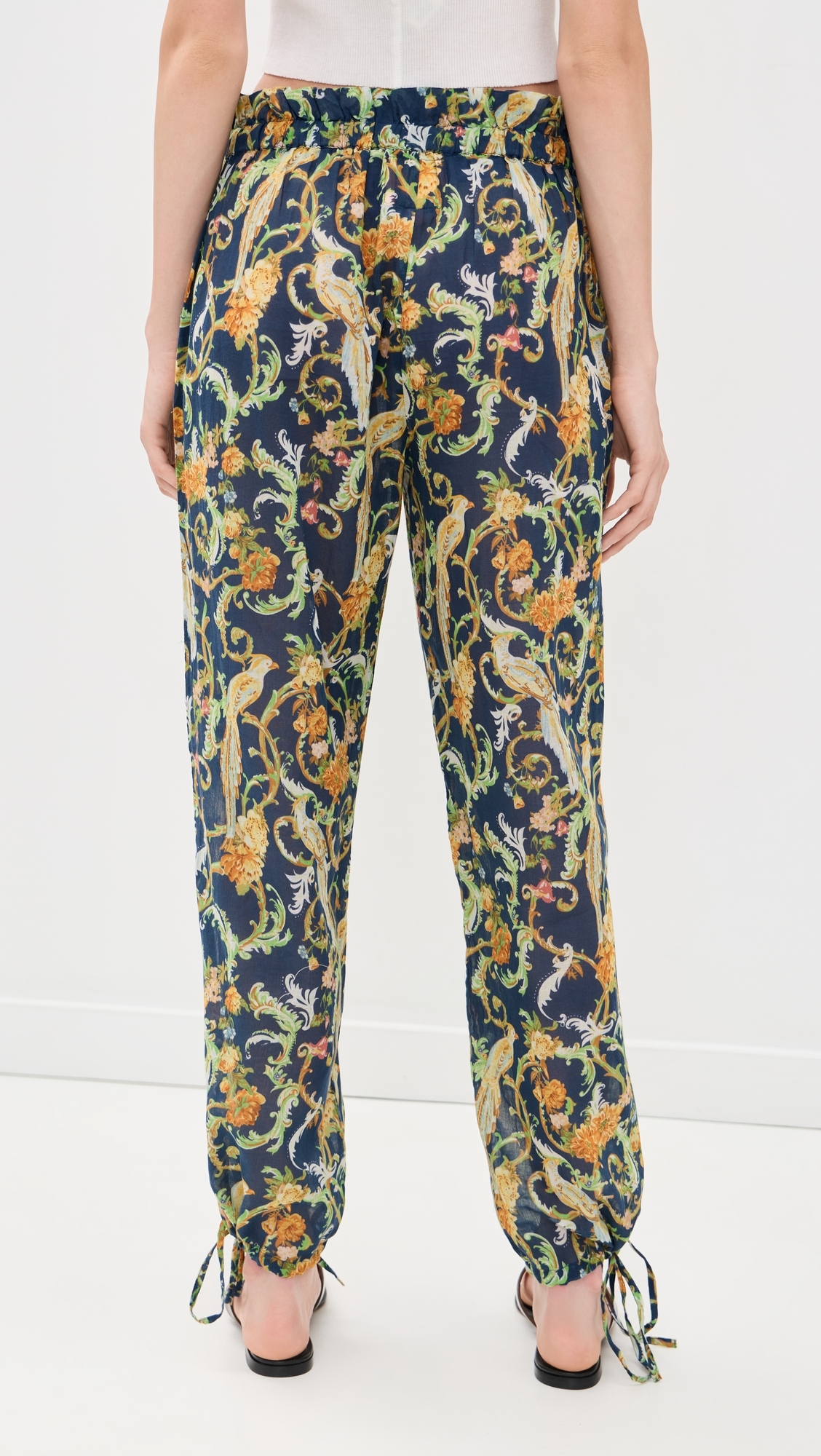 Beach Pants Royal Birds Navy