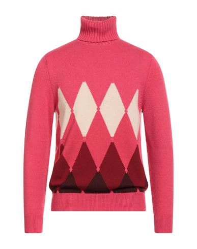Man Turtleneck Magenta Size 36 Cashmere