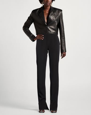 Woman Pants Black Size 6 Polyester, Elastane