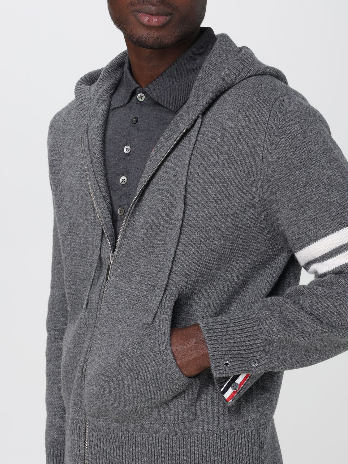 Polo Shirt Men color Grey