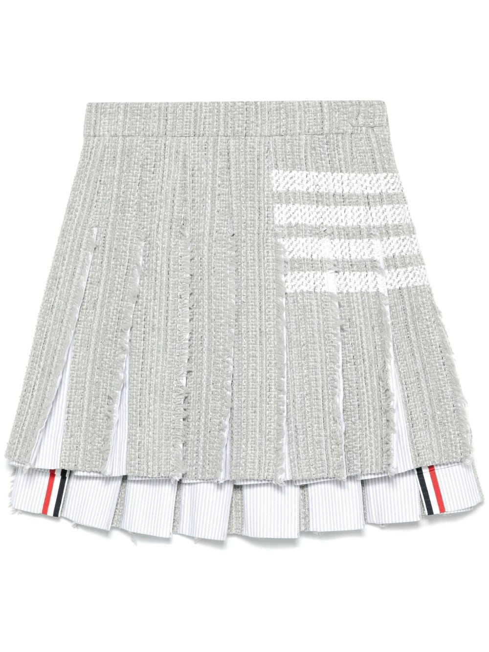 4-Bar stripe 4bar cotton blend skirt