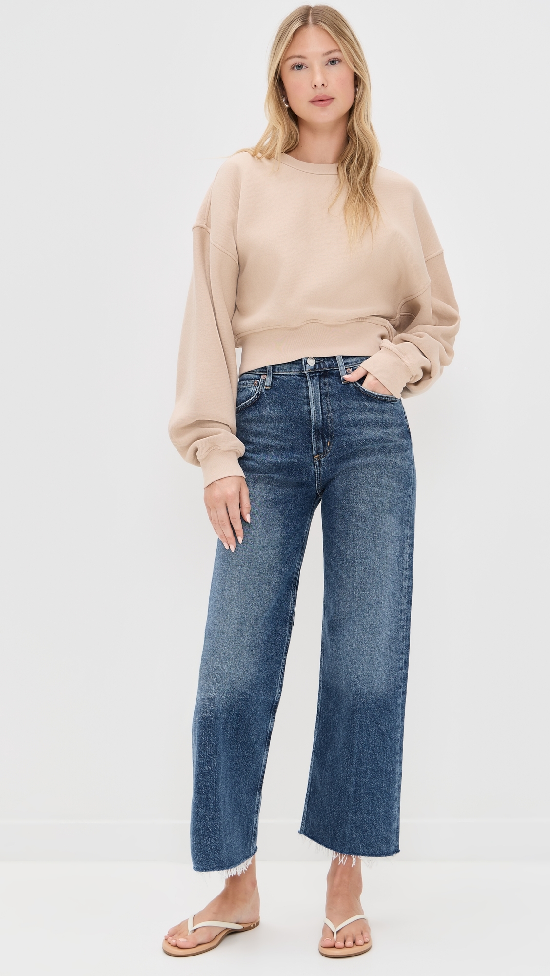 Ren High Rise Wide Leg Jeans Chord